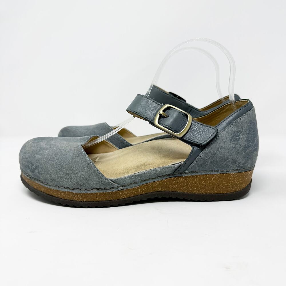 Dansko Gray Suede Closed Toe Sandals Women’s Size EU 39/US Size 8.5-9 EUC - Picture 3 of 8